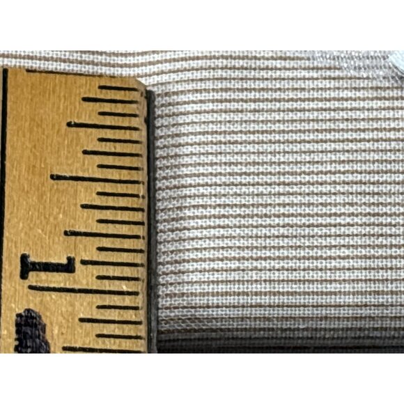 Striped Cotton Fabric Bundle 1/2 yard x 44" Neutral Beige for Sewing Crafts Quil - Picture 3 of 5